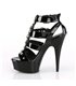 Plateau High Heels DELIGHT-658 - Lack Schwarz