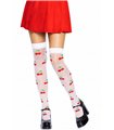 Polka dot cherry thigh highs