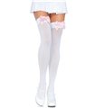 Nylon Thigh Highs With Bow