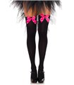 Nylon Thigh Highs With Bow
