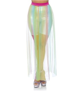 Multi slit sheer skirt