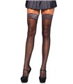 Sheer stay up with striped top