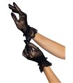Floral lace wristlength gloves