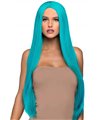 Long straight center part wig