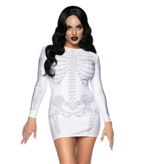 Rhinestone skeleton dress