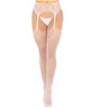 Fishnet tights with backseam