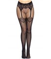 Fishnet tights with backseam