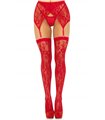 Lace thigh highs & garterbelt