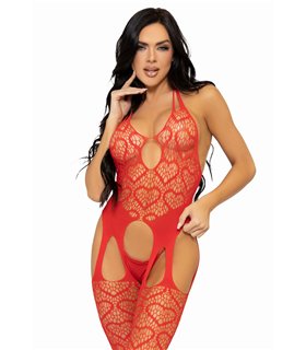 Seamless heart bodystocking