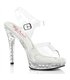 GLORY-508SDT High Heels Sandalette  - Klar | Fabulicious 

