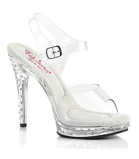 GLORY-508SDT High Heels Sandalette  - Klar | Fabulicious 
