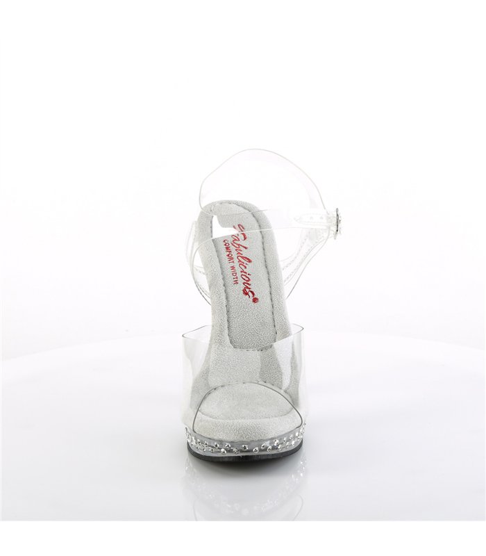 GLORY-508SDT High Heels Sandalette  - Klar | Fabulicious 
