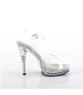 GLORY-508SDT High Heels Sandalette  - Klar | Fabulicious 
