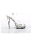 GLORY-508SDT High Heels Sandalette  - Klar | Fabulicious 

