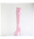 DELIGHT-3000HWR - Plateau Overknee Stiefel - Rosa Glänzend | Pleaser