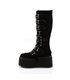 Demonia Plateau Stiefel DAMNED-318 Schwarz samt