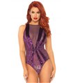 Lace teddy with snap crotch