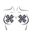 X Factor Nipple jewels sticker