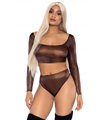 Crop top and high waist brief