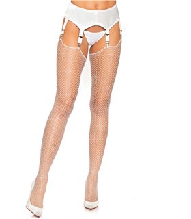 Rhinestone fishnet stockings