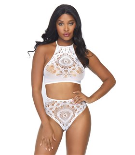 Lace top & high waist string