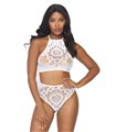 Lace top & high waist string