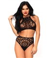 Lace top & high waist string