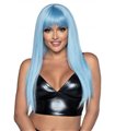 Long straight bang wig