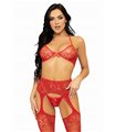 Bra, string and stockings