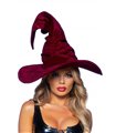Velvet ruched witch hat
