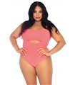 Bandeau & suspender bodysuit +