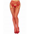 Net garterbelt stockings