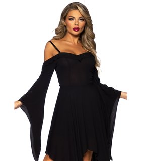 Cotton bell sleeved dress