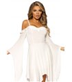 Cotton bell sleeved dress