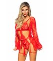 sexy netzbody mit Muster schwarz | Leg Avenue