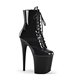 Plateau Stiefelette FLAMINGO-1020 - Lack Schwarz