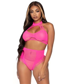 Crop top & high waist bottom