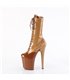FLAMINGO-1054DC - Plateau enkellaars - lakbruin | Pleaser