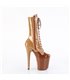FLAMINGO-1054DC - Plateau enkellaars - lakbruin | Pleaser