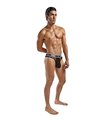 Tanga mit tiefen Sitz & Fischnetz für Herren - Schwarz