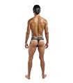 Tanga mit tiefen Sitz & Fischnetz für Herren - Schwarz