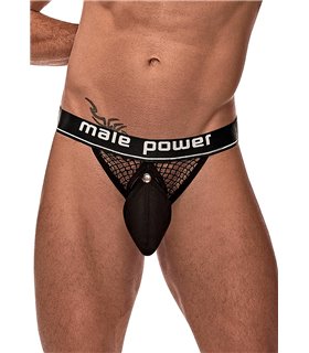 Tanga mit Ring für Herren - Schwarz