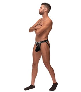 Tanga mit Ring für Herren - Schwarz