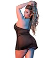 Sexy Oberteil mit anziehender Spitze & erotischen Ausschnitt - Schwarz