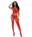 Sexy Dessous Set mit aufreizenden Schnüren - Schwarz