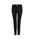 Aderlass Skinny Pants Laced Up Denim Schwarz