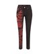 Aderlass Freak Pants Tie Dye Schwarz Rot