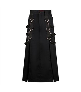 Aderlass Belt Skirt Denim Schwarz