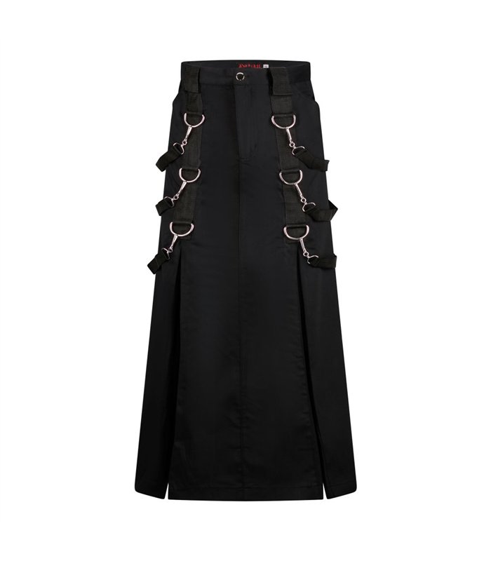 Aderlass Belt Skirt Denim Schwarz