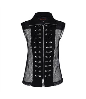 Aderlass Club Vest Cotton/Net Schwarz